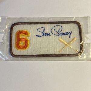 Starve Garvey  6.  White & Brown Patch NWOT